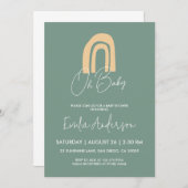 Oh Baby, Boho Baby shower Uitnodiging (Voorkant / Achterkant)