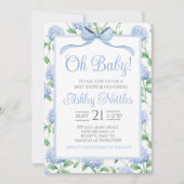 Oh Baby! Boy Baby shower Kaart (Voorkant)