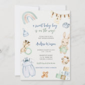 Oh Baby Boy Boho Shower Kaart (Voorkant)