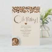 Oh Baby Boy Café Sip Et Voir Invitation (Debout devant)