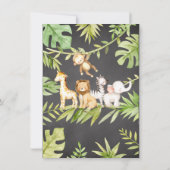 Oh Baby Boy Jungle Baby shower Invitation (Dos)