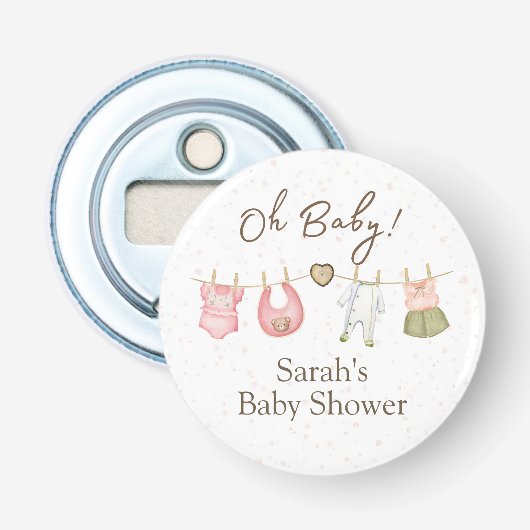 Oh Baby! Button Bottle Opener (Voorkant)