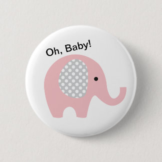 Oh, Baby! Buttonnen met olifant Ronde Button 5,7 Cm