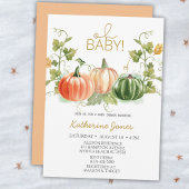 Oh Baby Citrouille Baby shower Invitation