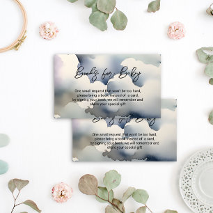 Oh Baby cloud baby shower boeken aanvraag Informatiekaartje