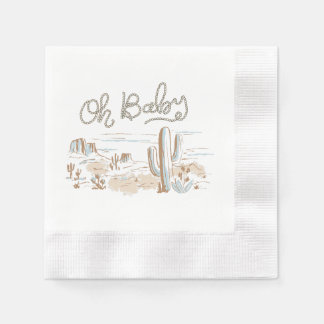 Oh Baby Cowboy Desert Napkin Servet