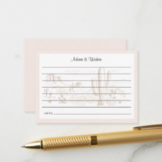Oh Baby Cowgirl Shower Advies en Wensen Informatiekaartje