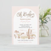 Oh Baby Cowgirl Shower Invitation (Debout devant)
