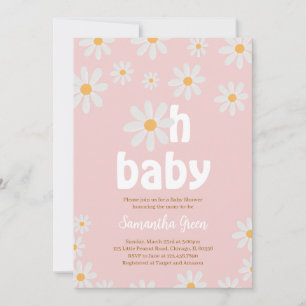 Oh Baby Daisy Baby shower Kaart