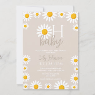 Oh Baby Daisy Boho Neutrale Baby Shower Kaart