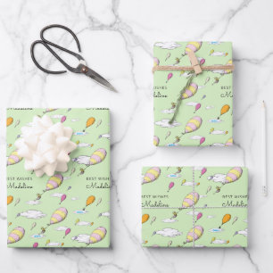 Oh, Baby, de Plaatsen Waar Je Naar Toe Gaat Baby S Inpakpapier Vel