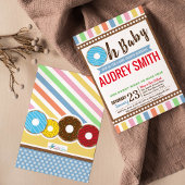 Oh Baby Donut Boy Blue Baby shower Kaart