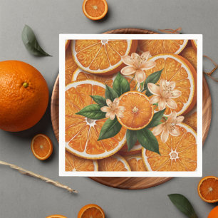 Oh Baby een beetje schattig Oranje citrus Baby sho Servet