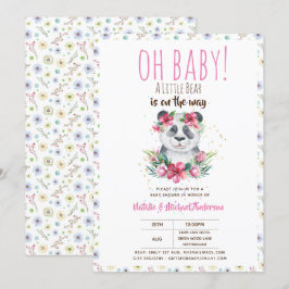 Oh Baby een klein Beer is onderweg naar Panda Show Kaart