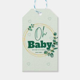 Oh Baby Eucalyptus Leaves  Baby Shower Cadeaulabel