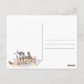 Oh Baby Farm Animaux Baby shower Invitation (Dos)