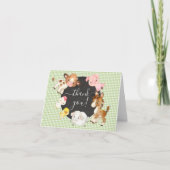 Oh Baby Farm Animaux Baby shower Merci (Devant)