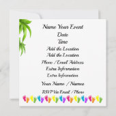 Oh Baby Flamant rose Invitation (Dos)