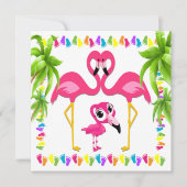 Oh Baby Flamant rose Invitation (Devant)