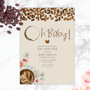 Oh Baby Floral Coffee Sip en zie Kaart