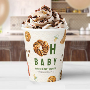 Oh Baby gebak & fopspenen Baby shower Papieren Bekers