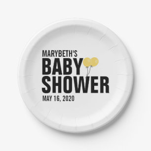 Oh Baby Gele ballon Baby shower Bord