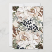 Oh Baby Genre Neutre Boho Baby shower Invitation (Dos)