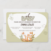 Oh Baby Giraffe, Baby shower Invitation (Devant)