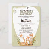 Oh Baby Giraffe Baby shower Invitation (Devant)