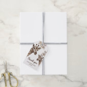 Oh Baby Giraffe Neutral Bedankt Cadeaulabel (Met Touw)