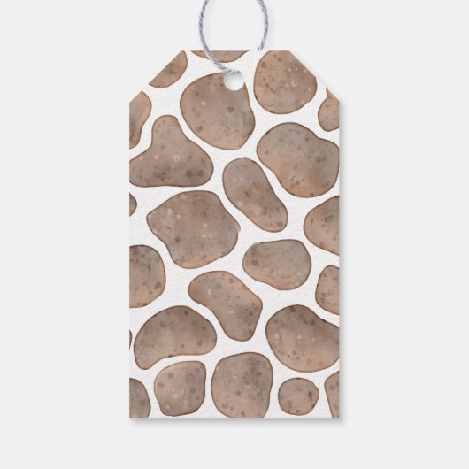 Oh Baby Giraffe Neutral Bedankt Cadeaulabel (Achterkant)