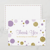 Oh Baby Girl, Carte de remerciements, Parties scin (Devant / Derrière)