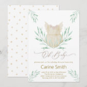 Oh Baby Girl Clothes Baby shower invitation (Devant / Derrière)