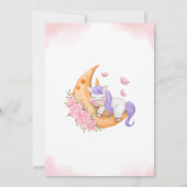 Oh Baby Girl Unicorn Douche Invitation (Dos)