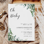 Oh Baby Green Shower Invitation Modèle