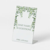 Oh Baby Greenery Baby Name Suggestions Panneau de  (Recto)