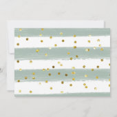 Oh Baby Greenery Bunny Baby shower Uitnodiging (Achterkant)