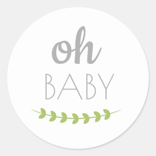 Oh Baby Greenery Stickers (Voorkant)