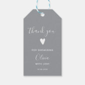 Oh Baby Grey Dank je Cadeaulabel (Voorkant)