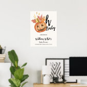 Oh Baby! Halloween Herfst pompoen Verlaat Welkomst Poster (Thuiskantoor)