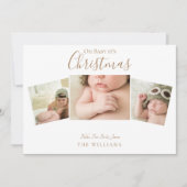 Oh Baby Het is kerstcollage Foto White II (Voorkant)
