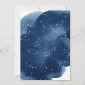 Oh Baby Invitation Baby shower Stars aquarelle (Dos)