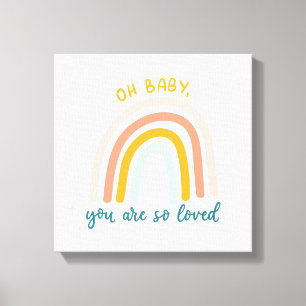 Oh Baby je bent zo geliefd Canvas Afdruk