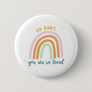 Oh Baby je bent zo geliefd Ronde Button 5,7 Cm