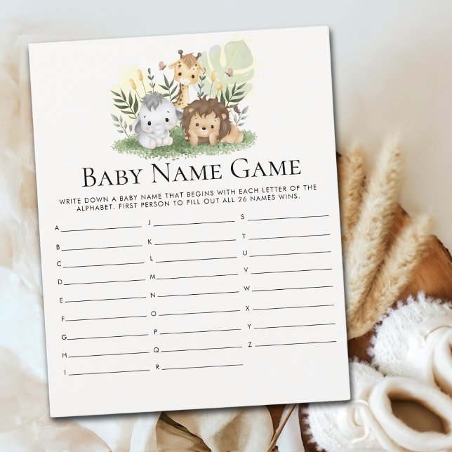 Oh Baby Jungle Baby Shower Boy (Creator heeft geüpload)