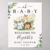 Oh Baby Jungle Baby Shower Boy Poster (Voorkant)