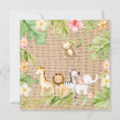 Oh Baby Jungle Baby shower Invitation (Dos)