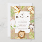 Oh Baby Jungle Baby shower Invitation (Devant)