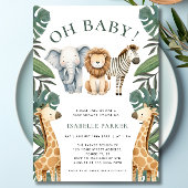 Oh Baby Jungle Safari Baby shower Invitation