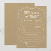 Oh Baby Kraft Prédictions et carte de conseil (Devant / Derrière)